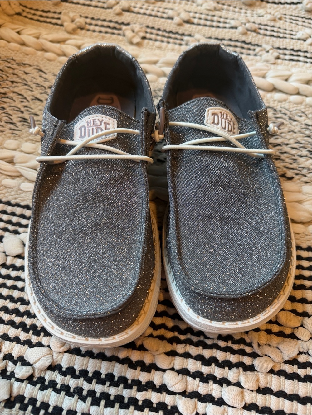 Hey Dude Wendy Metallic Sparkle Size 7 - Picture 2 of 7